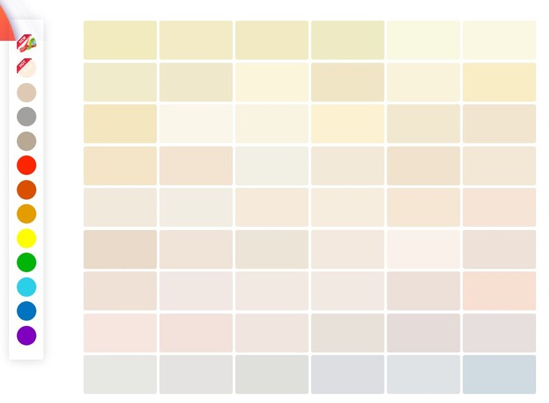 Bảng màu sơn trong nhà Pastel của thương hiệu Kova 