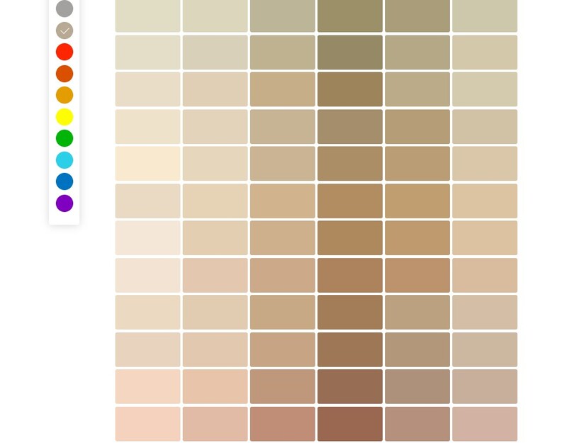 Bảng màu sơn Kova trong nhà gam màu trầm ấm