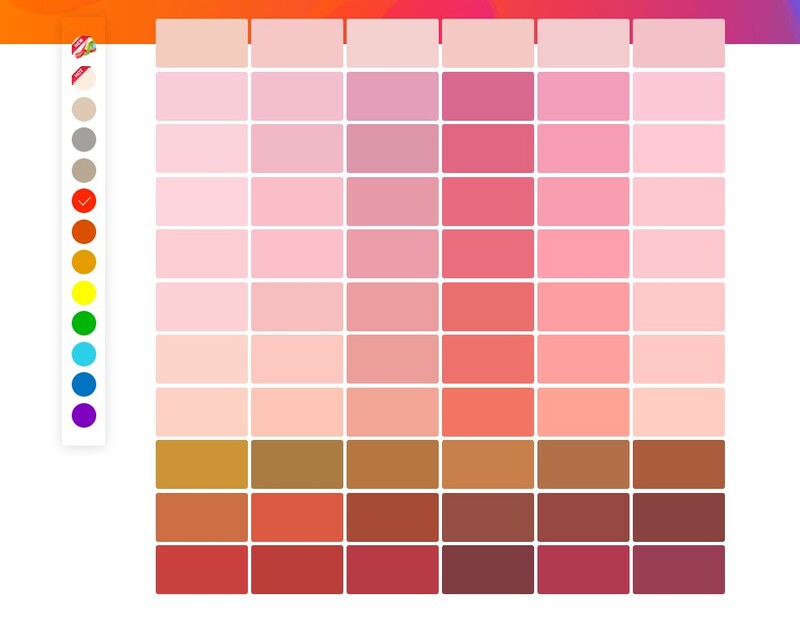 Bảng màu sơn Kova trong nhà gam màu tươi sáng bắt mắt