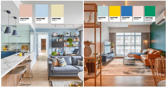 Màu sơn trong bảng màu sơ nhà giúp điều chỉnh không gian sống