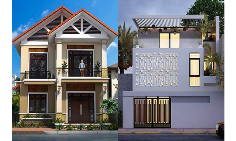 Báo giá chi phí xây nhà 1 trệt 1 lầu tại Cẩm Mỹ, Đồng Nai