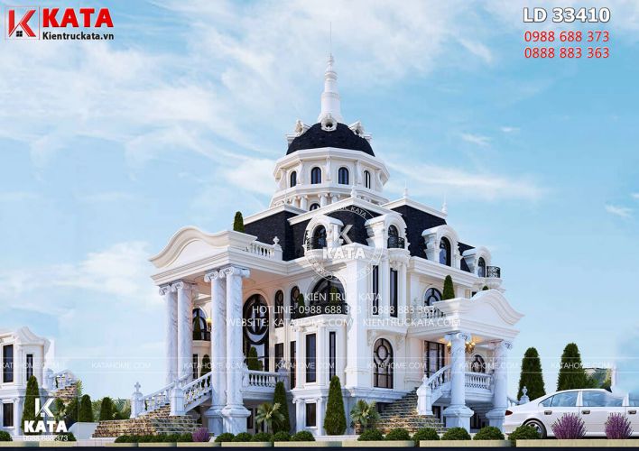 Ý tưởng thiết kế biệt thự tân cổ điển lâu đài đẹp - Hình 8