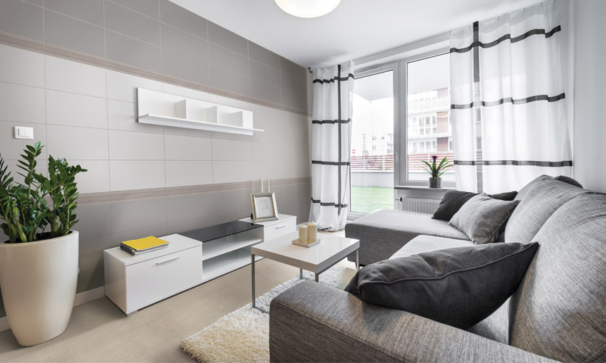 Chọn gạch ốp tường phòng khách 40x80 phù hợp với không gian sống