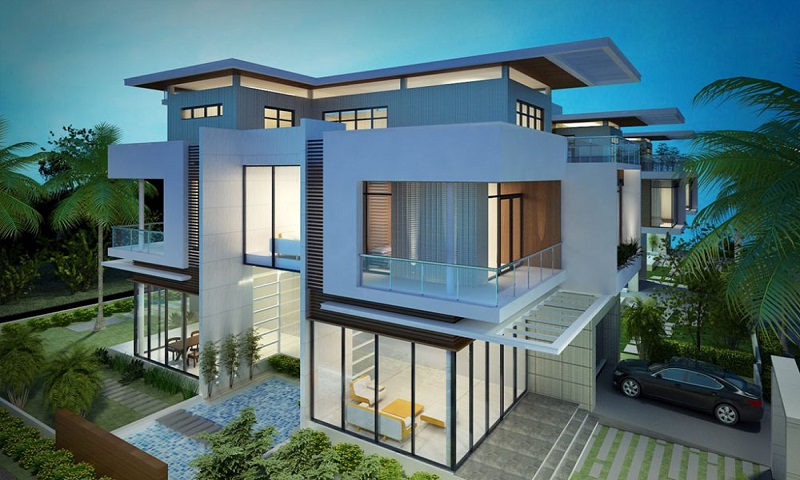 Các màu sơn nhà màu xanh đẹp