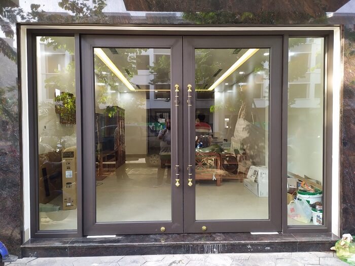 Cửa kính cường lực 2 cánh xingfa 