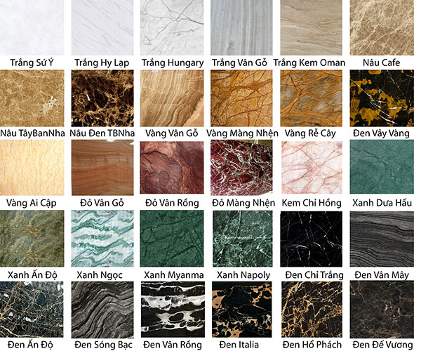 Báo giá đá Marble – Đá cẩm thạch