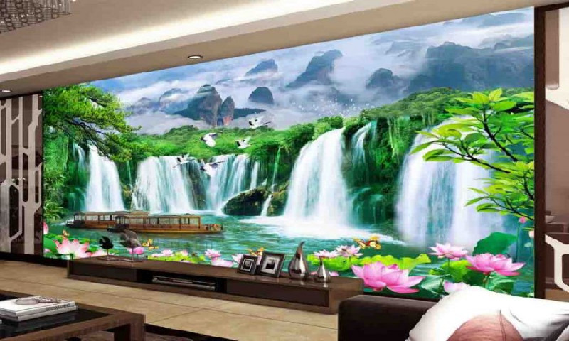 Vì sao nên sử dụng gạch ốp tường phòng khách 3D