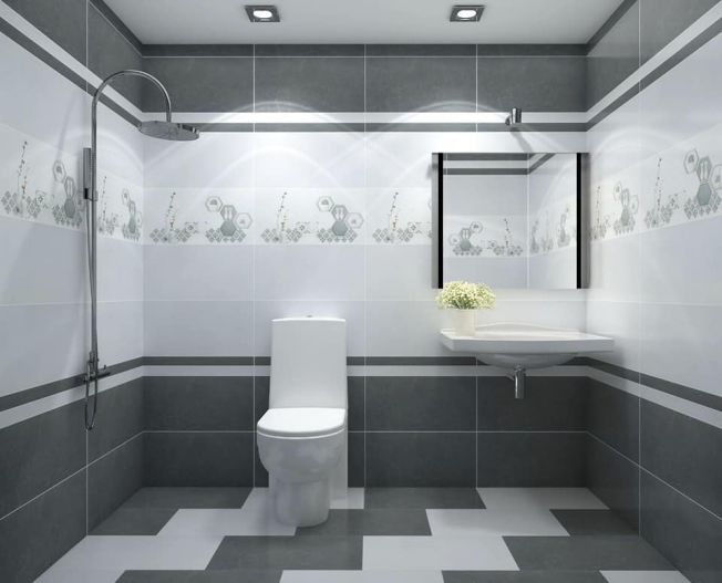 mẫu gạch ốp tường nhà vệ sinh