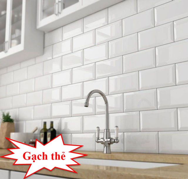 gạch thẻ ốp tường quanh nhà