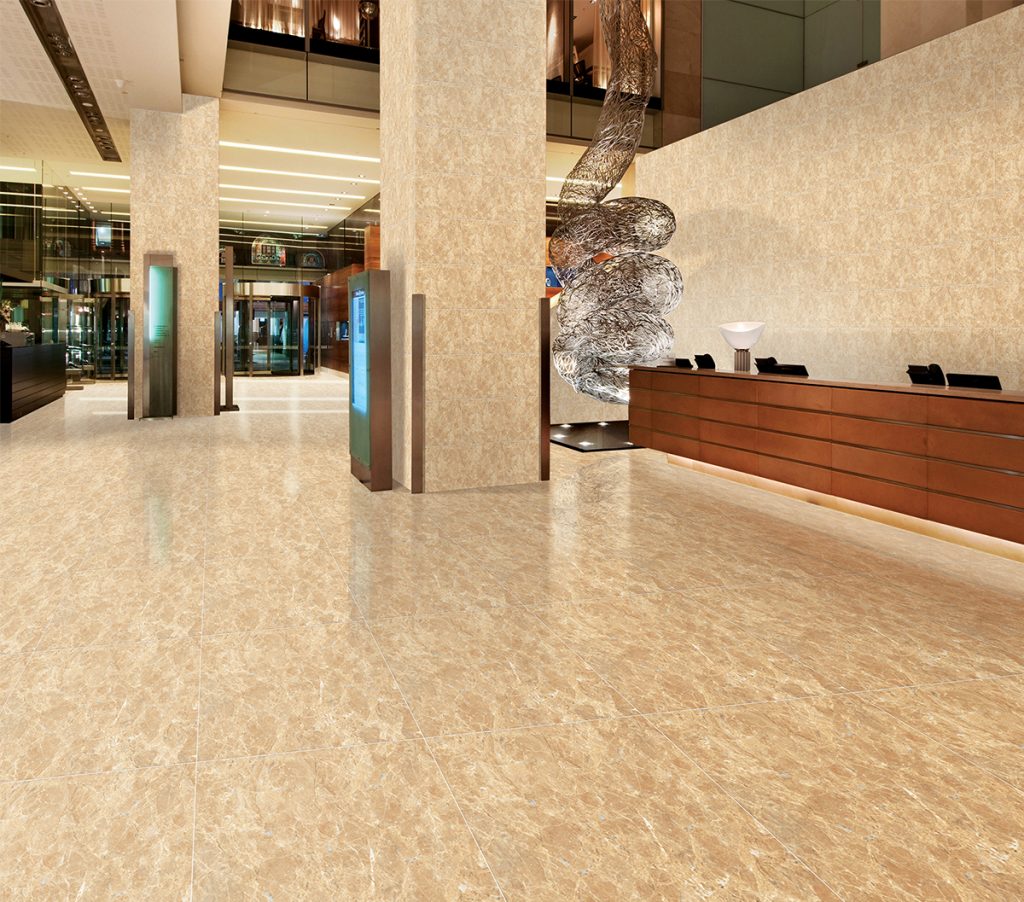 Ý nghĩa phong thủy của gạch màu vàng ánh kim