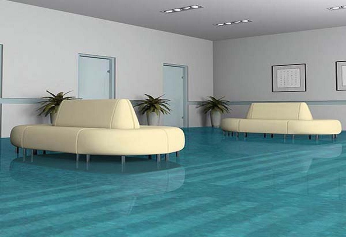 Cách phối màu với gạch màu xanh da trời