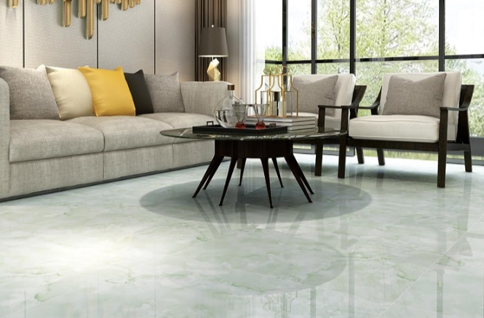 Cách phối màu gạch lát nền màu xanh ngọc'