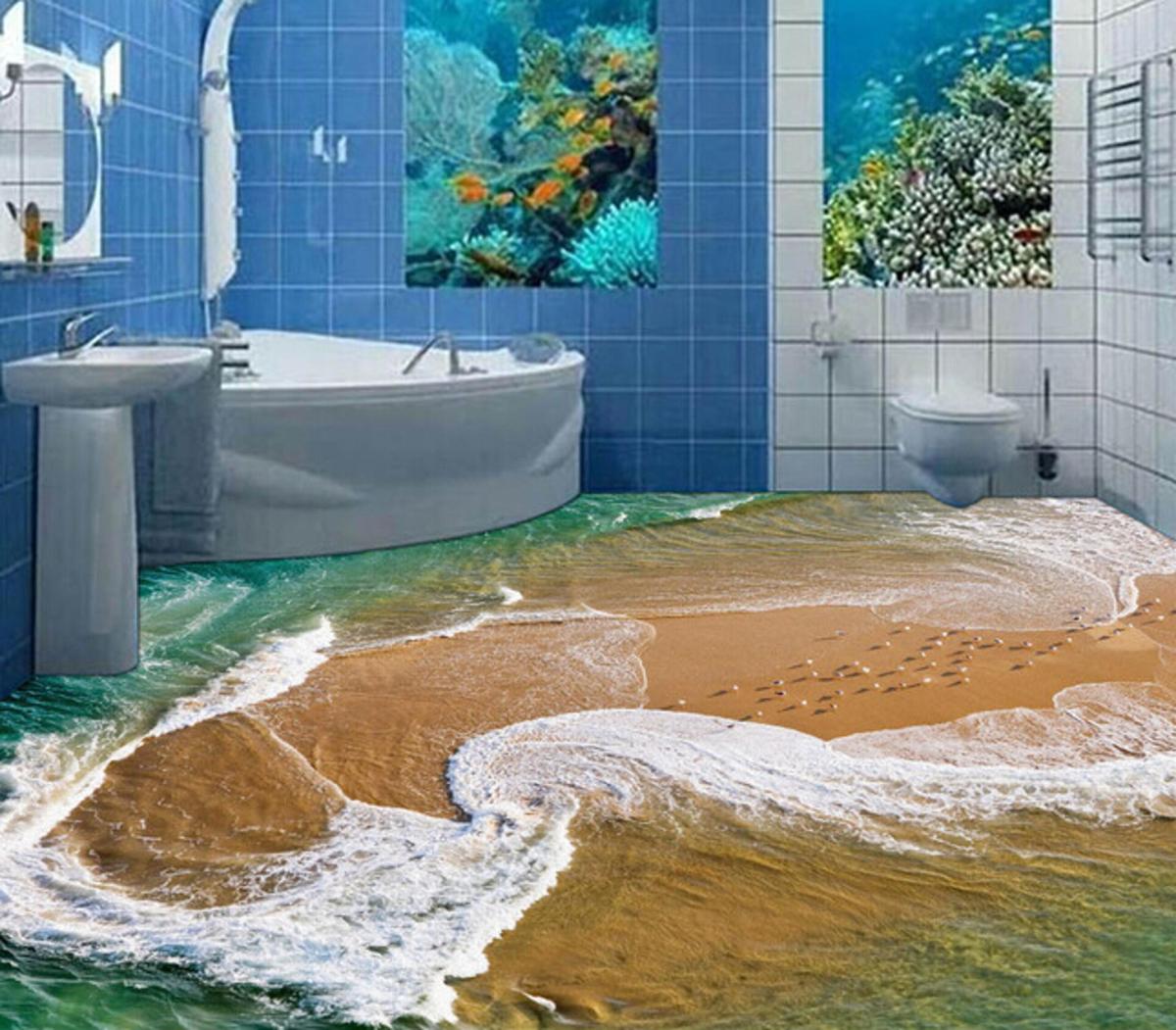 Ưu điểm của gạch lát nền nhà tắm 3D