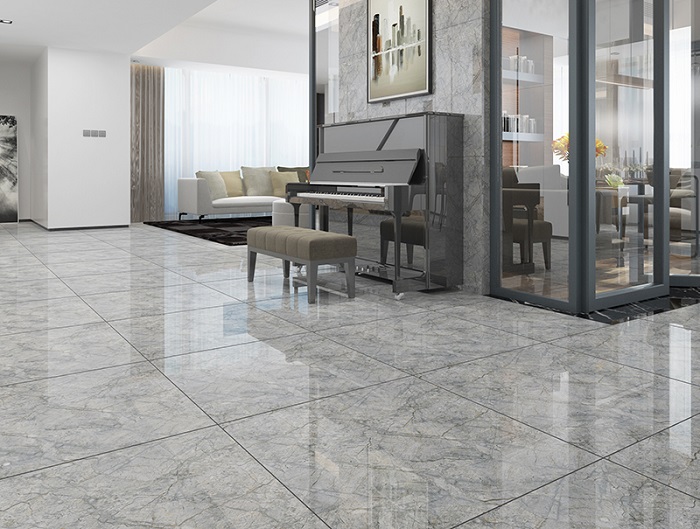 Gạch lát nền phòng khách 80x80 men bóng là một sự lựa chọn siêu thông minh