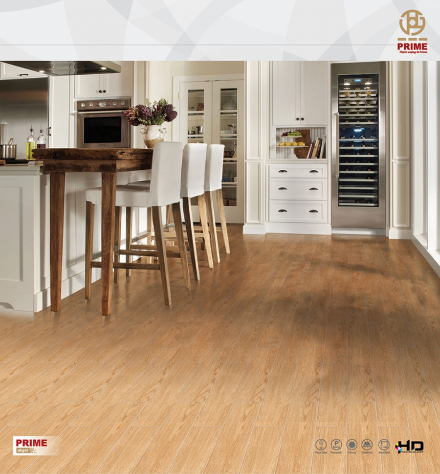Gạch vân gỗ prime bóng kiếng