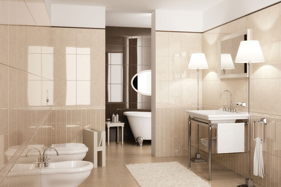 những phương án phối màu gạch 