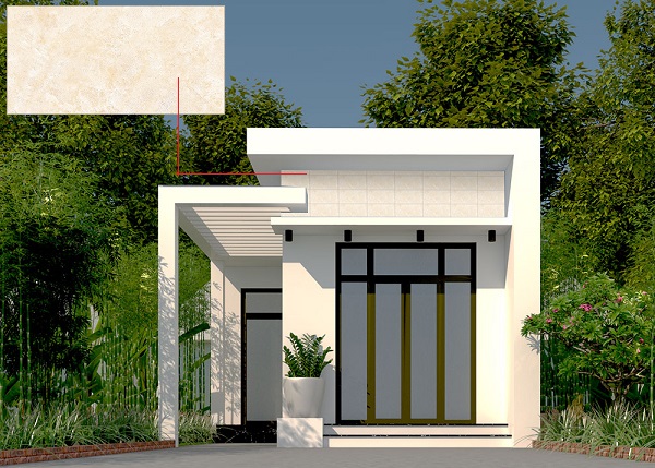 Chọn gạch ốp tường mặt tiền cho nhà cấp 4 năm 2024