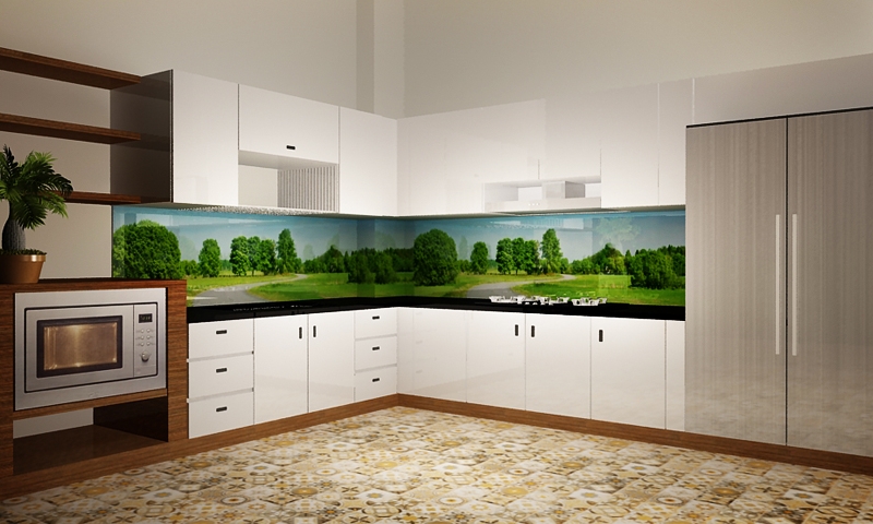 gạch ốp tường 3d phong cảnh mang yếu tố thẩm mỹ cao