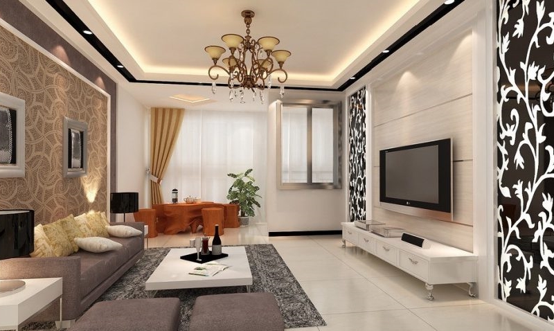 Tại sao nên sử dụng gạch ốp tường phòng khách 40x80