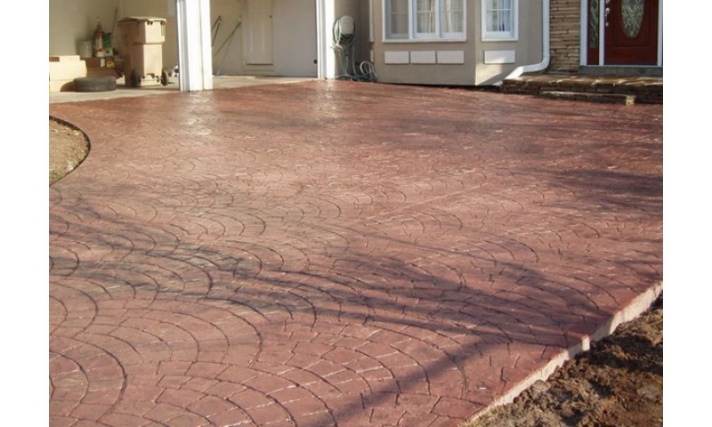 Gạch ốp tường sân vườn siêu sang trọng với dạng hình quạt châu  u