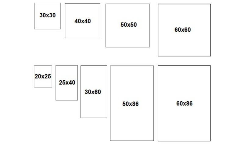 Gạch ốp tường trắng trơn đa dạng về kích thước