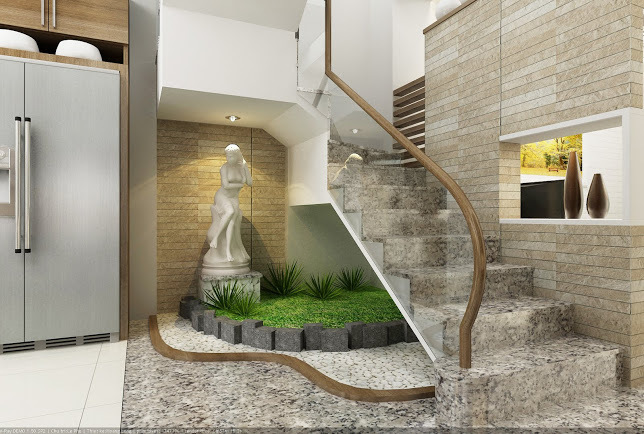 5 mẫu gạch ốp tường vách cầu thang đẹp nhất 2024