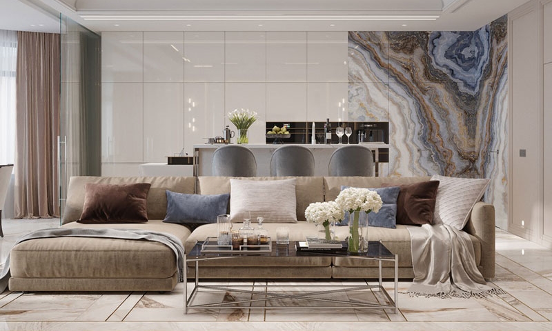 Thành phần cấu tạo của gạch ốp tường vân đá