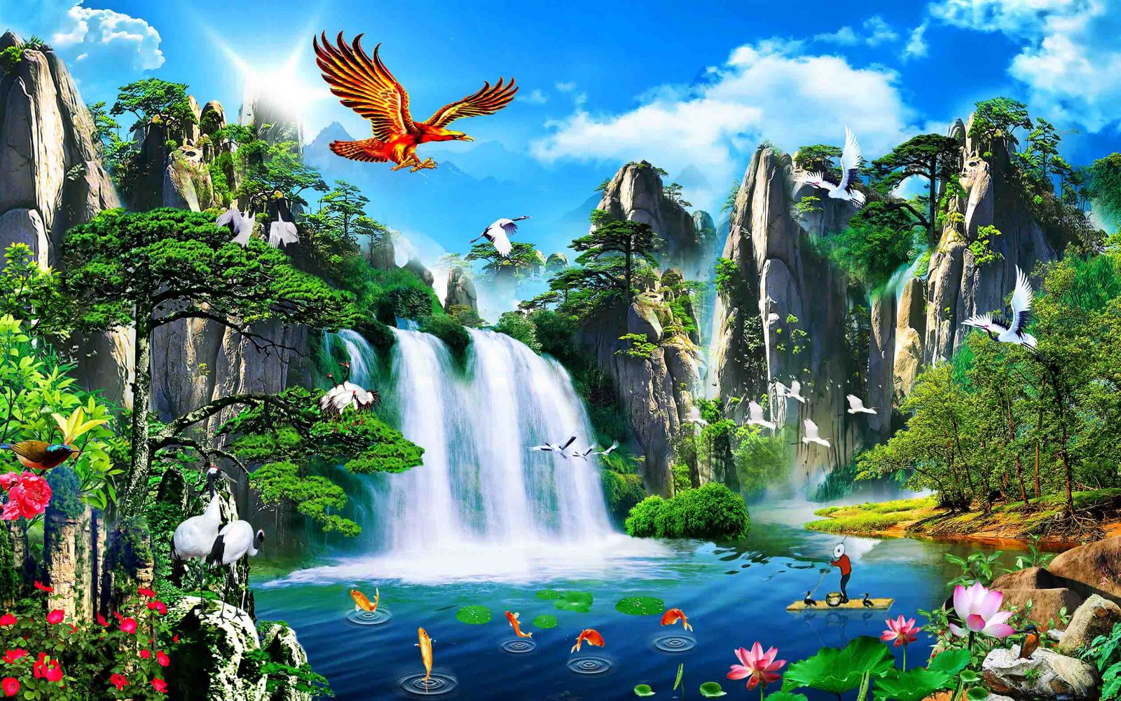 Phân loại gạch tranh 3D ốp tường ngoài trời