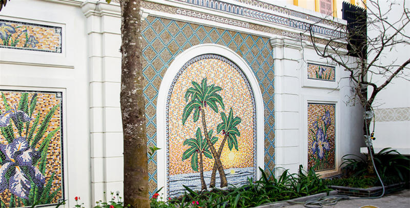 Vì sao nên dùng gạch tranh ốp tường ngoài trời 3D?