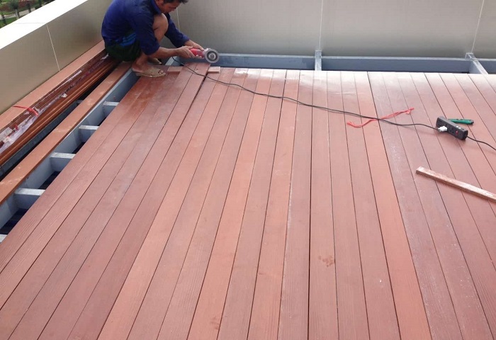 Thông tin giá thi công sàn gỗ ngoài trời. Các dịch vụ đi kèm