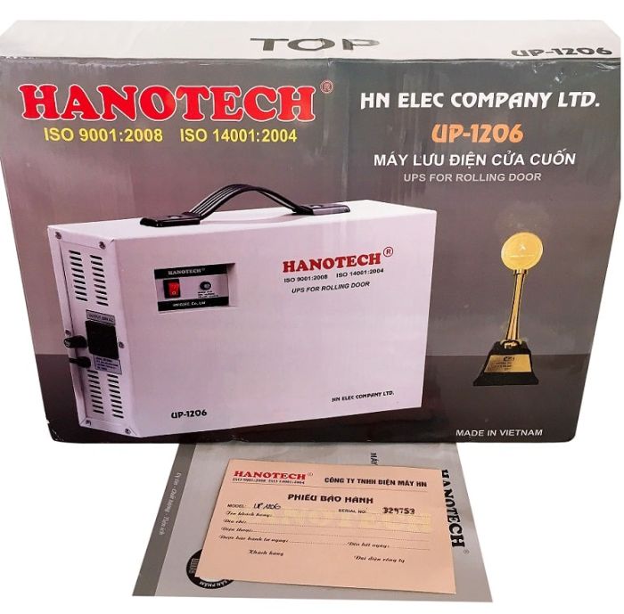  Bộ lưu điện cửa cuốn hanotech có nhiều ưu điểm 