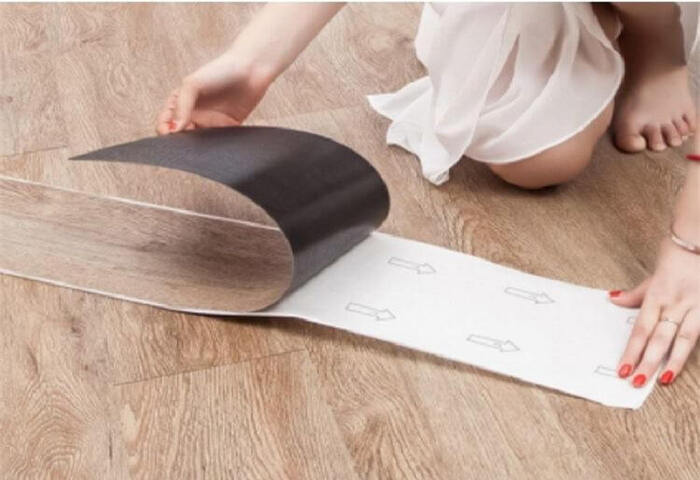 Mẫu sàn gỗ nhựa tự dán
