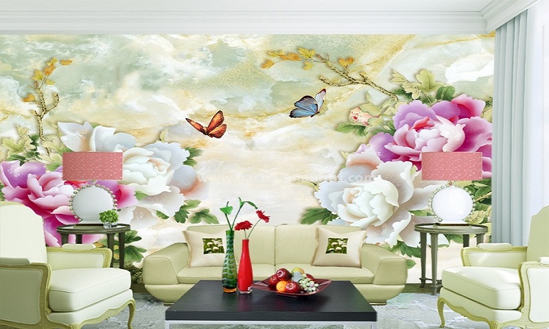 Báo giá tranh gạch 3D ốp tường phòng khách