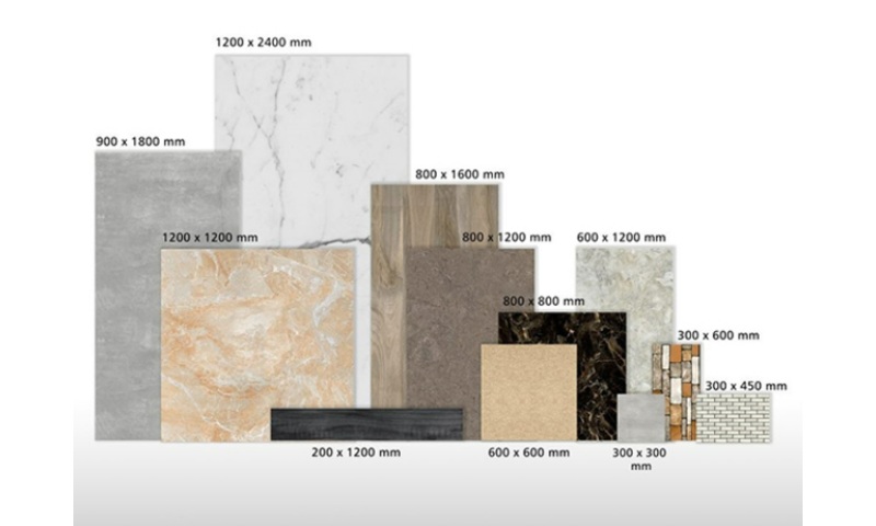 Bảng kích thước gạch ốp tường phổ biến năm 2024