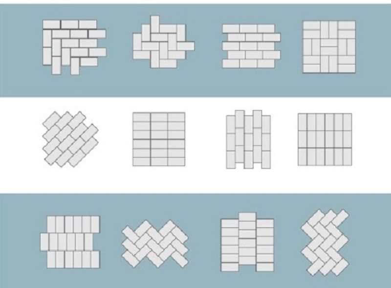Hình dáng của các loại gạch thẻ ốp tường phổ biến 