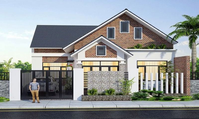 Top các cách phối màu gạch ốp tường mặt tiền mới nhất 2024