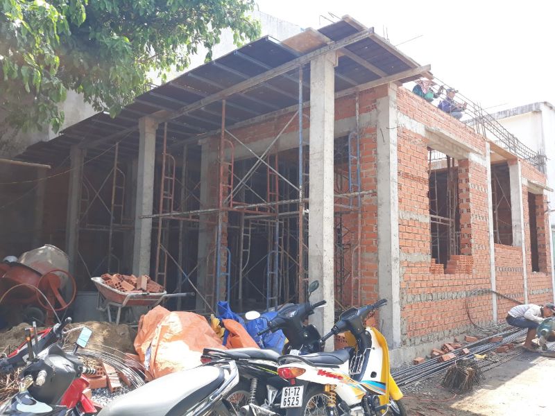 Báo giá chi phí xây nhà 1 trệt 1 lầu tại Bắc Tân Uyên, Bình Dương mới