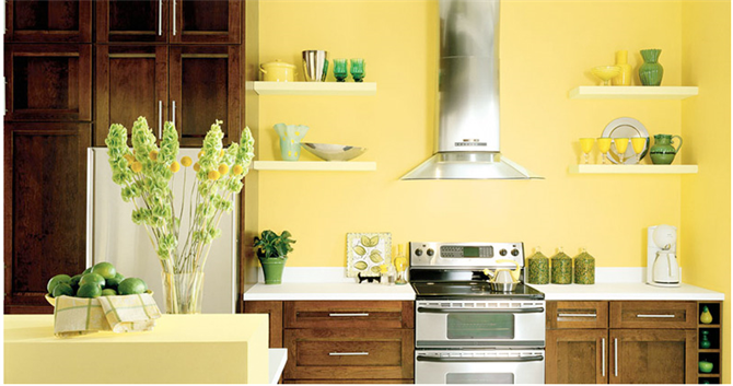 sơn nhà màu vàng