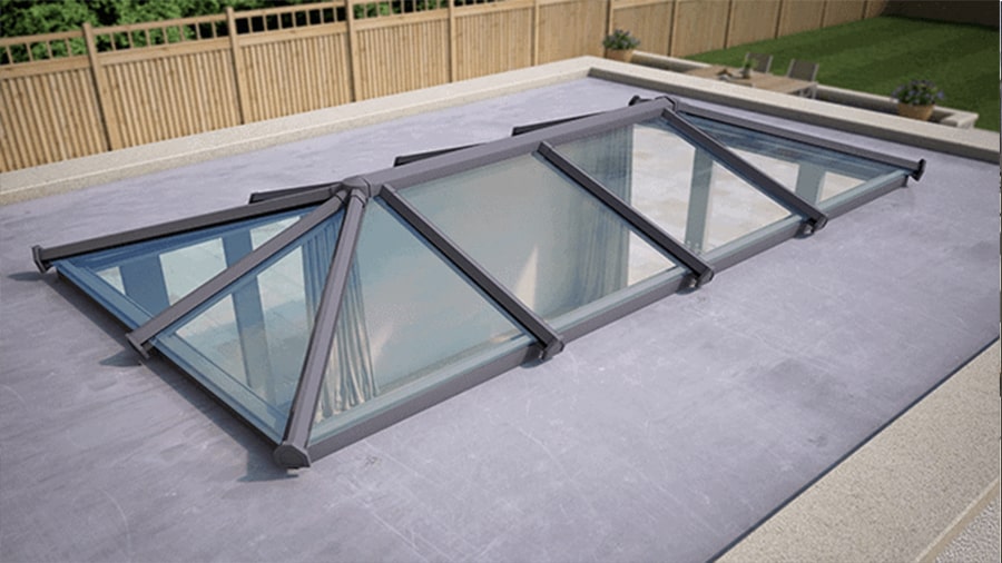 Cấu tạo của mái kính cường lực giếng trời