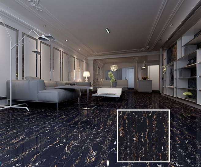 đặc tính của gạch lát nền màu vân đá màu đen