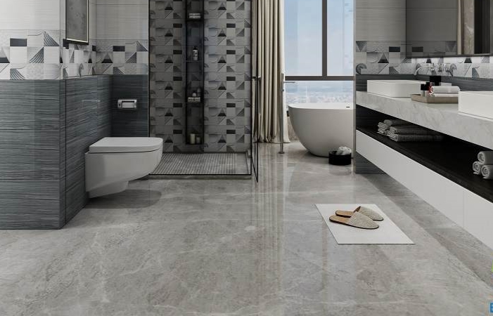 gạch lát nền nhà vệ sinh hài hòa kiến trúc ngôi nhà