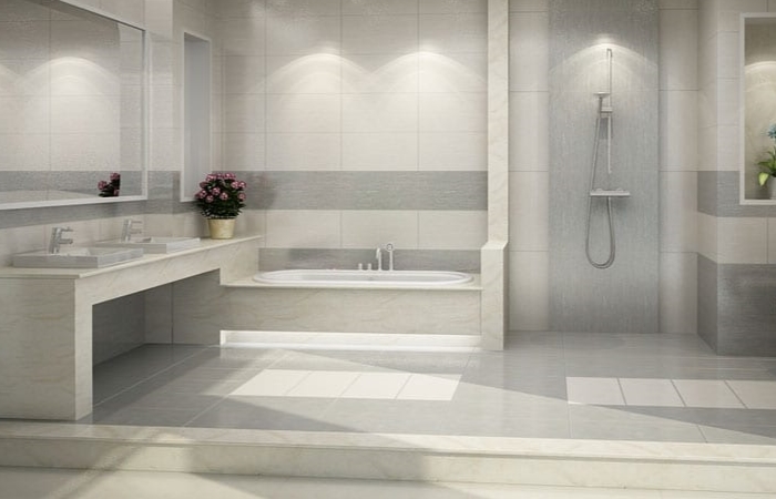 Sự kết hợp tuyệt vời giữa gạch ốp tường và gạch lát nền