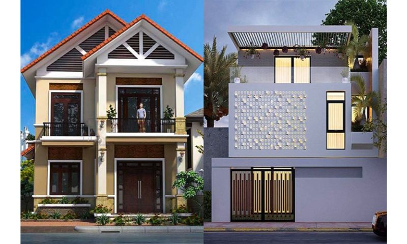 Báo giá chi phí xây nhà 2 tầng tại Tân Uyên, Bình Dương chi tiết