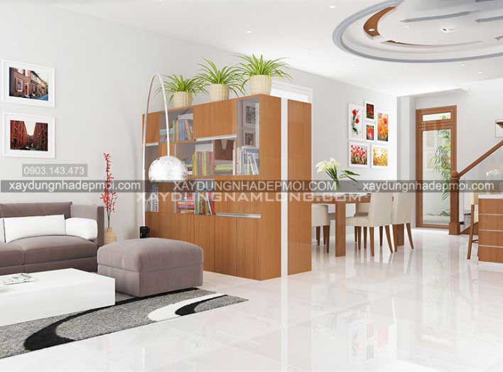 Tham quan nội thất mẫu thiết kế nhà phố 2 tầng hiện đại - Hình 2