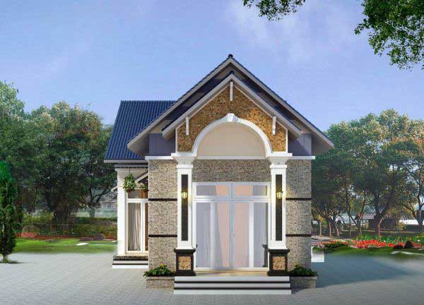 Hình ảnh mẫu nhà cấp 4 mái thái đẹp diện tích 5x20m2 - Thiết kế 3