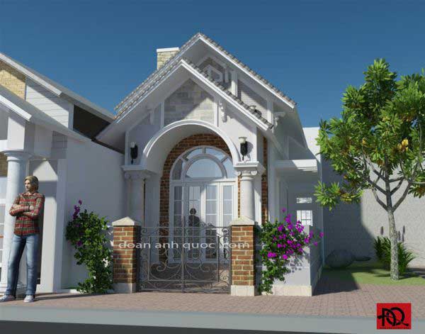 Hình ảnh mẫu nhà cấp 4 mái thái đẹp diện tích 5x20m2 - Thiết kế 5