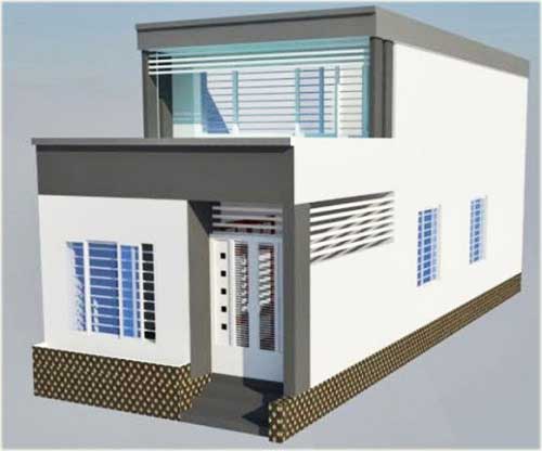 Xây dựng nhà cấp 4 có gác lửng đẹp - 1