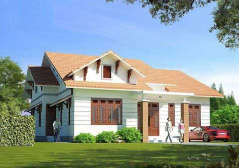 Mẫu nhà cấp 4 3 phòng ngủ