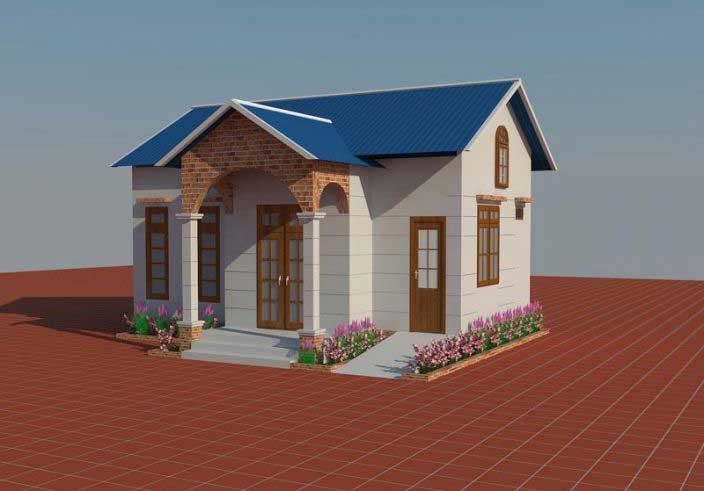 nhà cấp 4 mái tôn 200 triệu