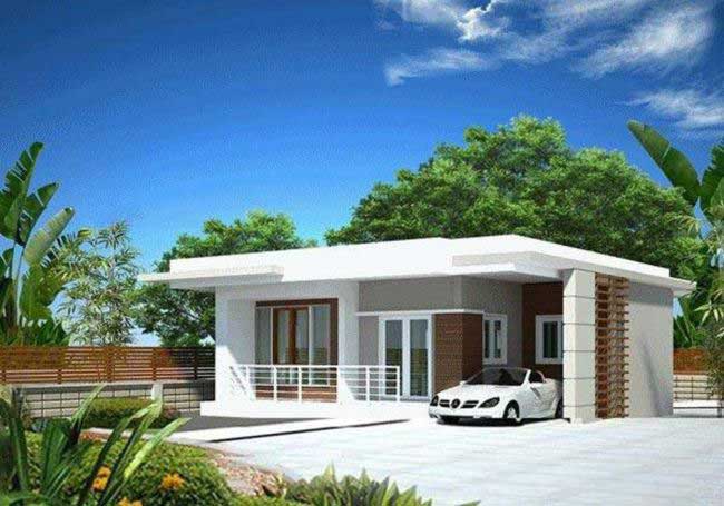 Mẫu nhà cấp 4 mái bằng dưới 100 triệu